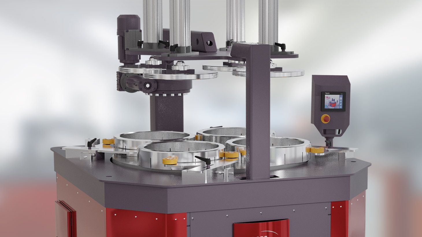 M.M.9120 polishing machine with cast iron plate