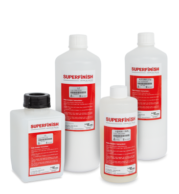 Superfinish abrasive finishing liquids