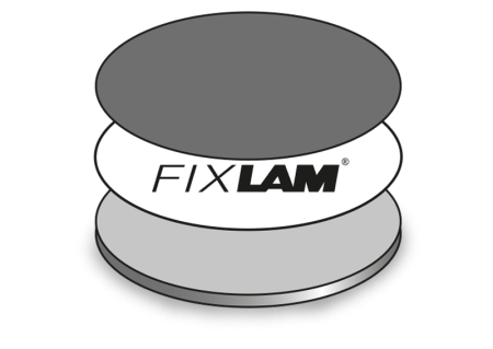 The repositionable adhesive system fix lam disc