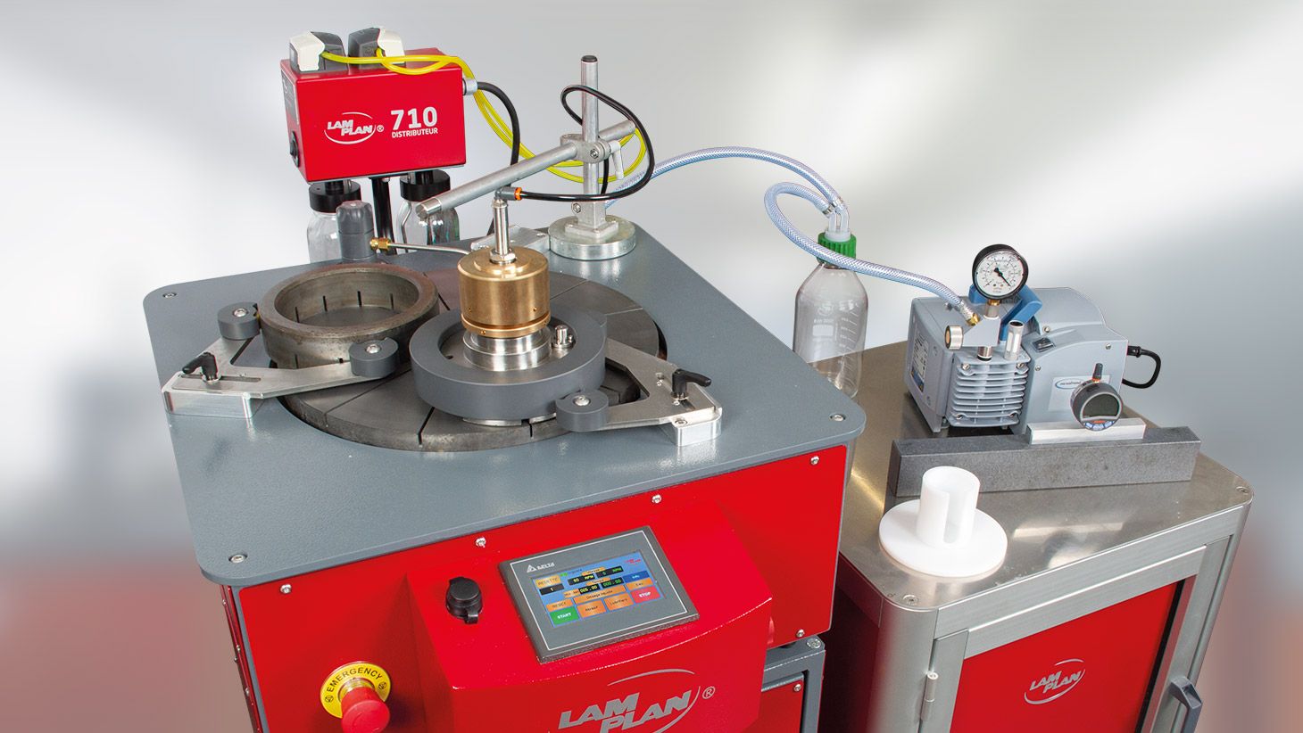 PE128 with M.M.9400 lithographic preparation machine